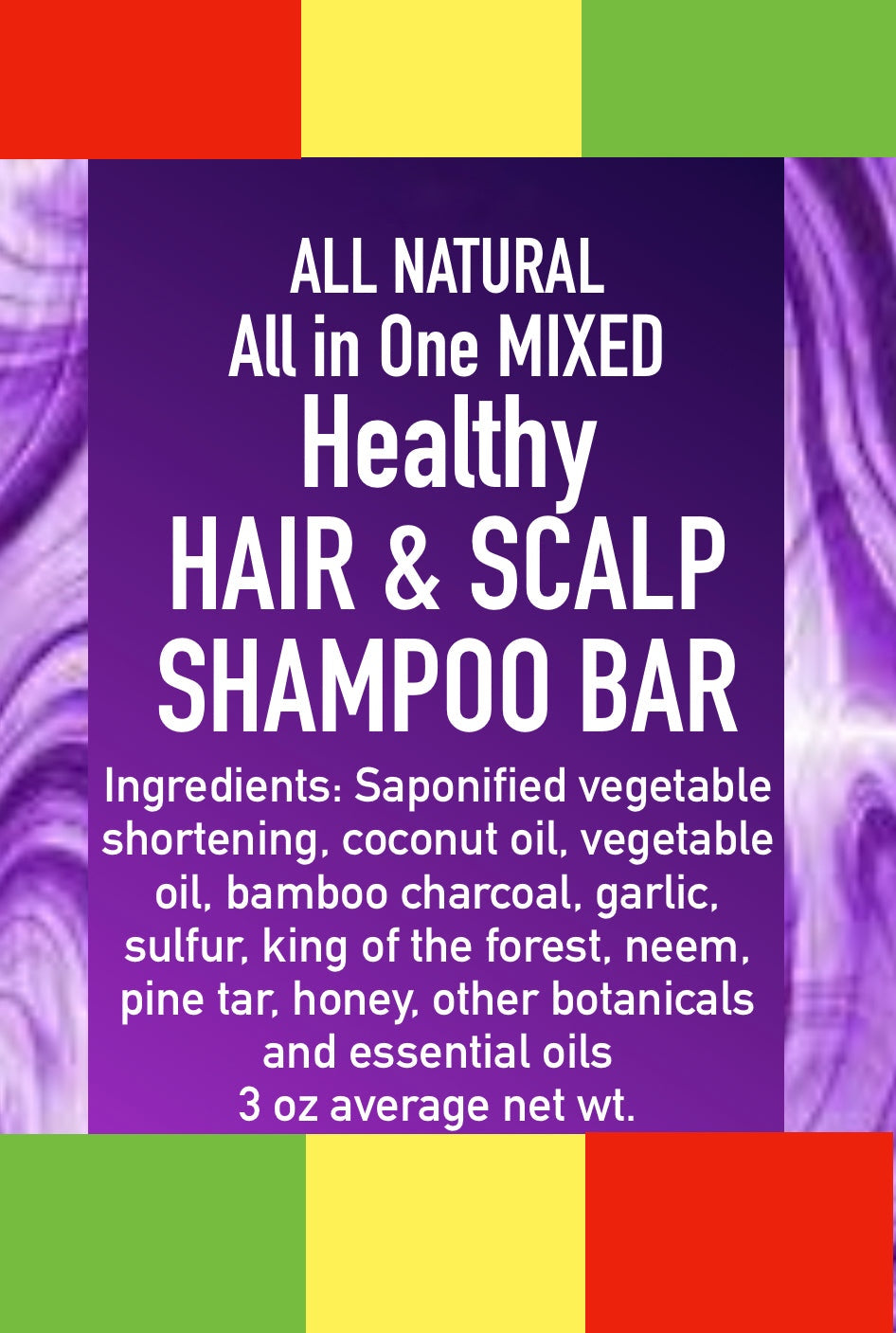 BARRA DE CHAMPÚ TODO EN UNO PARA CABELLO Y CUERO CUERO SALUDABLE