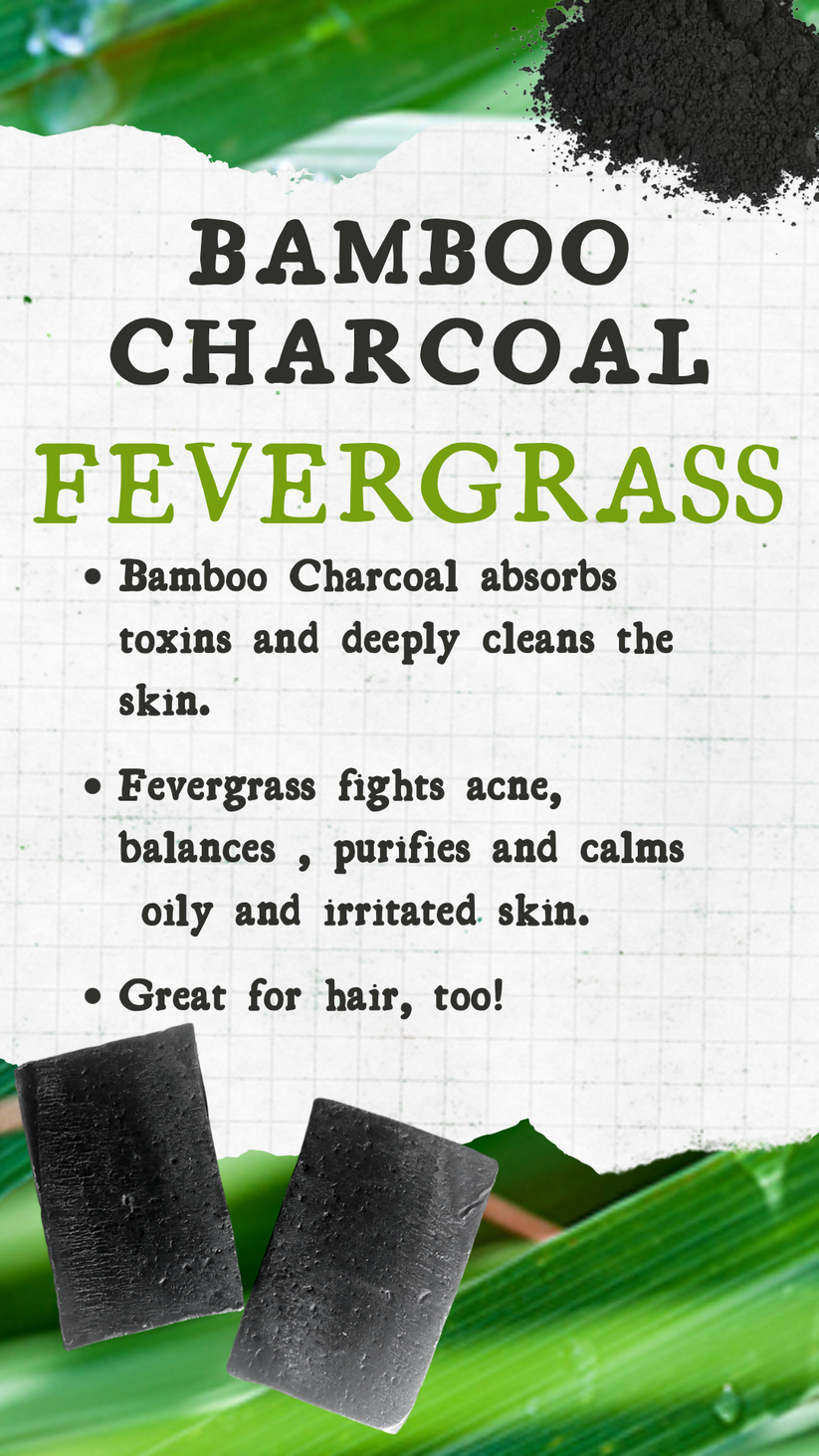 JABÓN DE CARBÓN DE BAMBÚ FEVERGRASS
