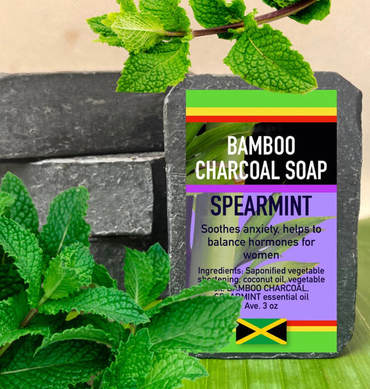 BAMBOO CHARCOAL SOAP - SPEARMINT