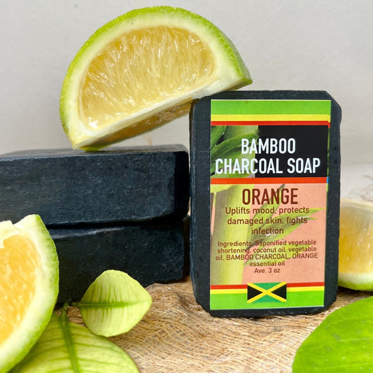 BAMBOO CHARCOAL SOAP - ORANGE