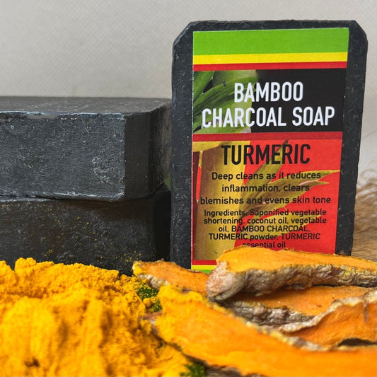 BAMBOO CHARCOAL SOAP - TUMERIC